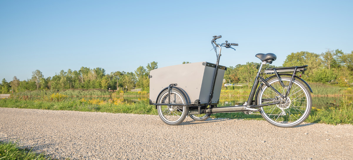Lastenrad auf dem Lande