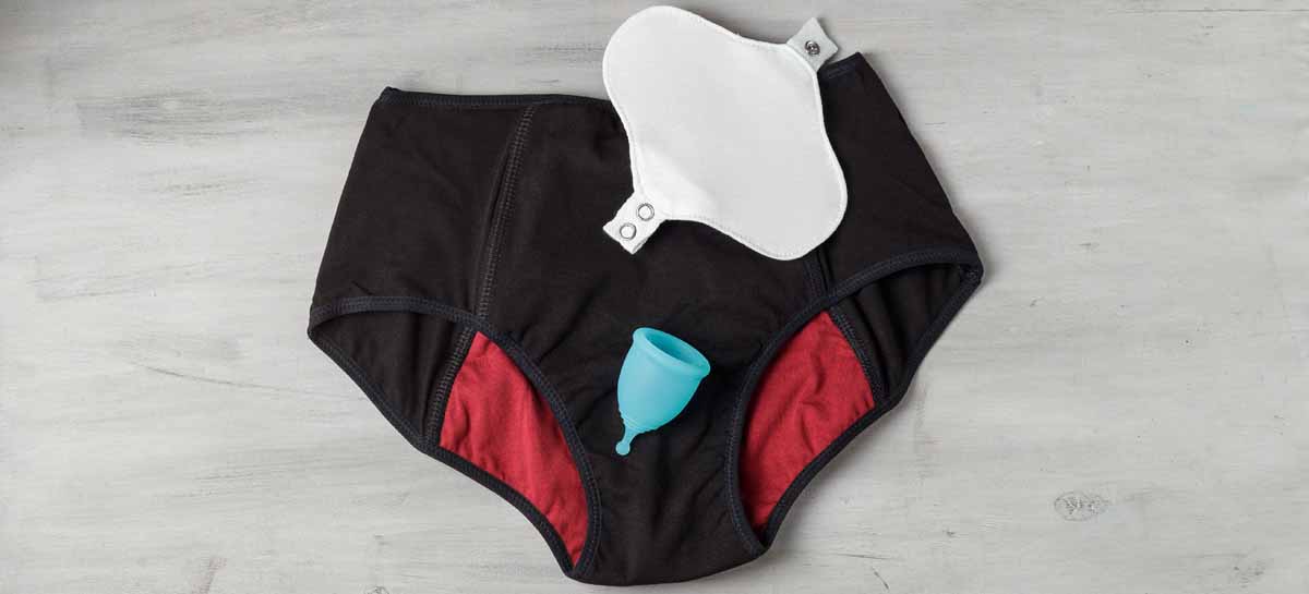Wiederverwendbare umweltfreundliche Hygieneprodukte für Frauen