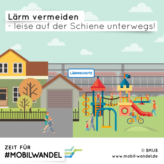 Lärm vermeiden - leise auf der Schiene unterwegs!