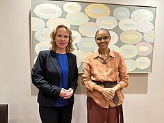 Steffi Lemke und die brasilianische Umweltministerin Marina Silva