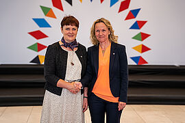 Steffi Lemke beim informellen Treffen der EU-Umweltministerinnen und -minister in Prag