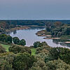 Auenlandschaft der Elbe aus der Vogelperspektive