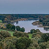 Auenlandschaft der Elbe aus der Vogelperspektive