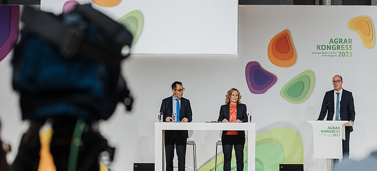 Bundesumweltministerin Steffi Lemke und Bundeslandwirtschaftsminister Cem Özdemir