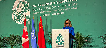 Steffi Lemke bei der Weltnaturkonferenz in Montreal