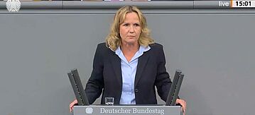 Steffi Lemke während ihrer Rede im Bundestag