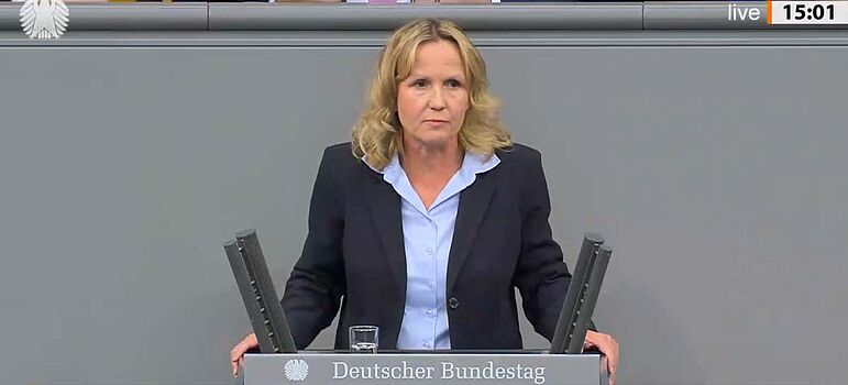 Steffi Lemke während ihrer Rede im Bundestag