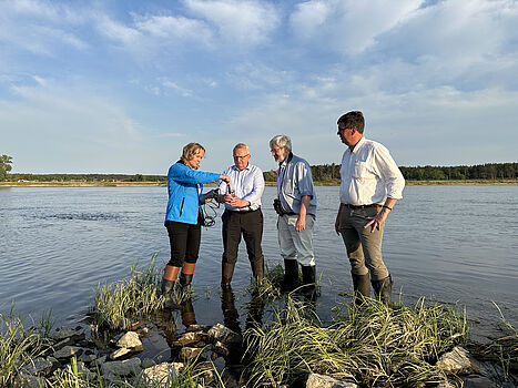 Steffi Lemke und Umweltminister besuchen Nationalpark Unteres Odertal Steffi Lemke und Umweltminister besuchen Nationalpark Unteres Odertal