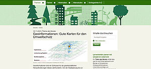 Screenshot von Umwelt im Unterricht