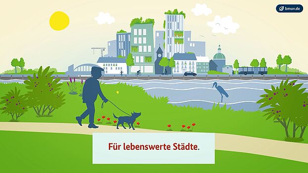 Illustration Lebenswerte Städte