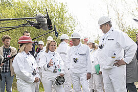 Steffi Lemke im Bergwerk Asse 