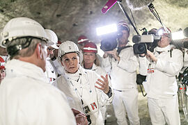 Steffi Lemke im Bergwerk Asse 