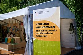 Stand des Bundesumweltministeriums beim Umweltfestival