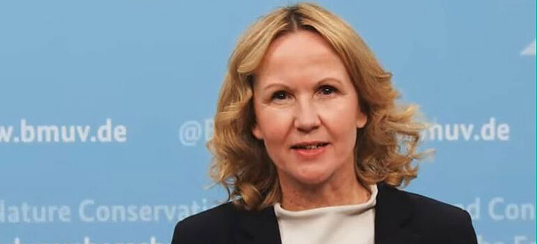 Steffi Lemke spricht bei der Autaktveranstaltung zur Europäischen Woche der Abfallvermeidung