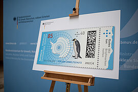 Sonderbriefmarke anlässlich der 44. Antarktisvertragsstaatenkonferenz