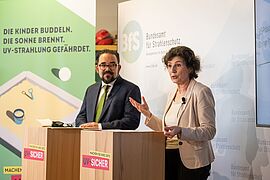 Christian Kühn und BfS-Präsidentin Inge Paulini