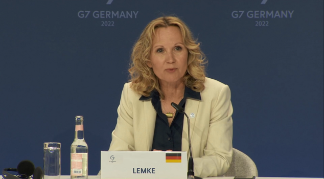 Bundesministerin Steffi Lemke bei der G7-Konferenz