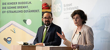 Christian Kühn und BfS-Präsidentin Inge Paulini 