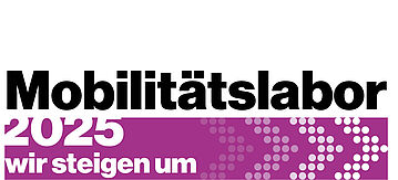 Logo: Mobilitätslabor 2025: wir steigen um