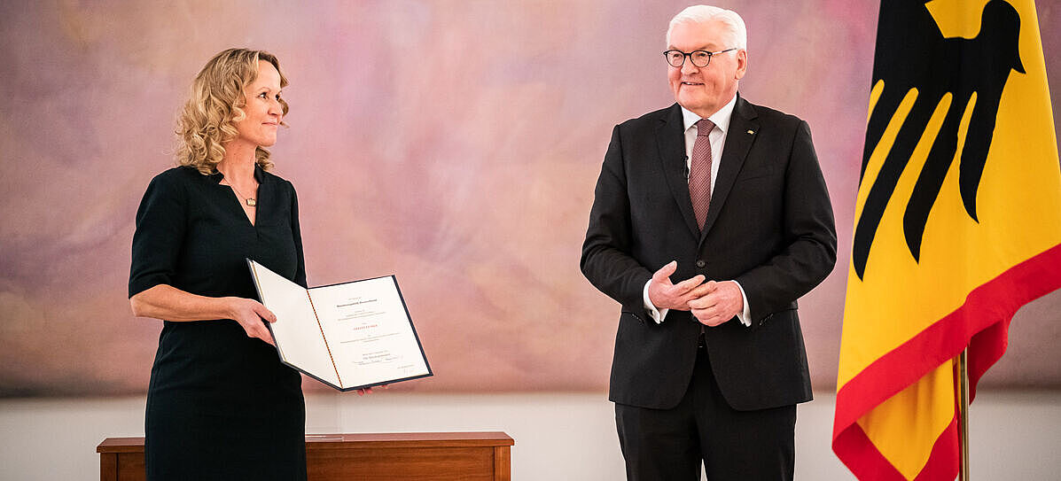 Steffi Lemke und Frank-Walter Steinmeier