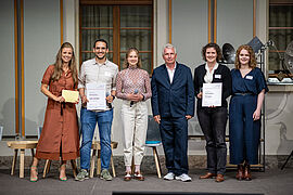 Steffi Lemke überreicht Eisvogel-Preis