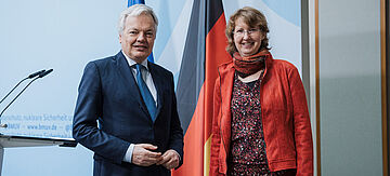 Christiane Rohleder und Didiers Reynders