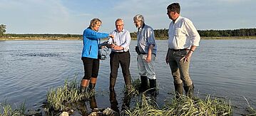 Steffi Lemke und Umweltminister besuchen Nationalpark Unteres Odertal